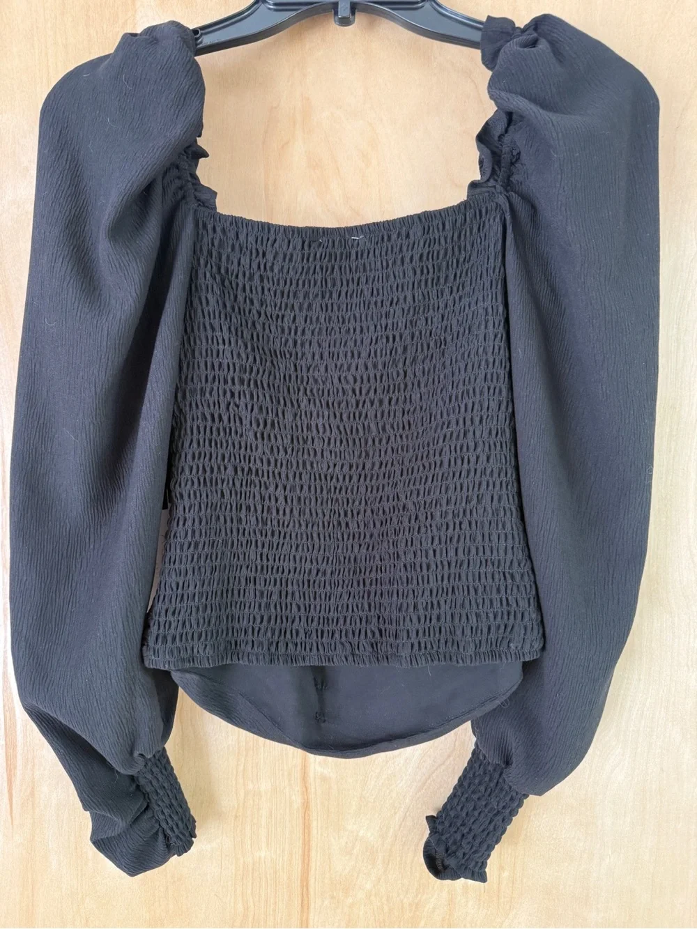 ASTR the Label Square Neck Puff Sleeve Top: SMALL